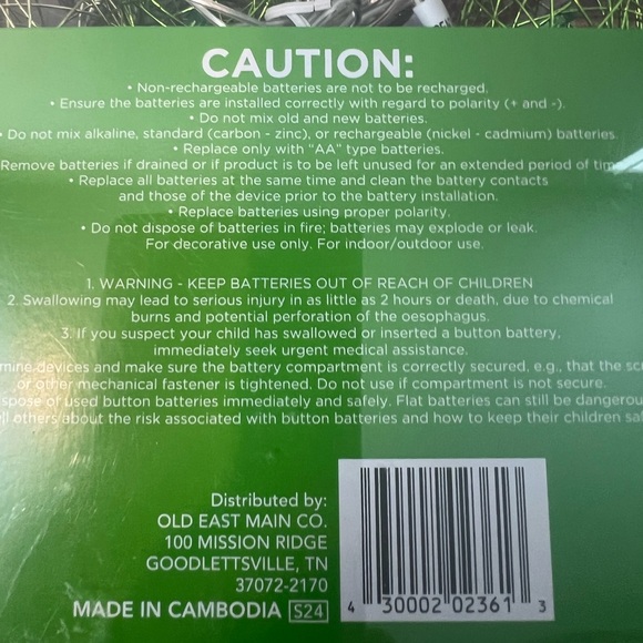 Battery operated LED string lights Metal Globe Colorful 30 light total 3 strings - Picture 8 of 8